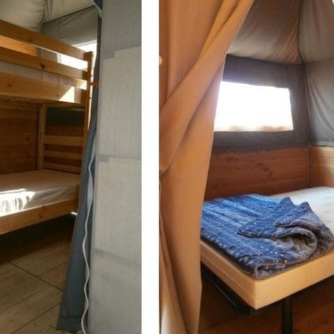 Tente en toile et en bois 6 personnes - Lodge URCHILO 6 personnes