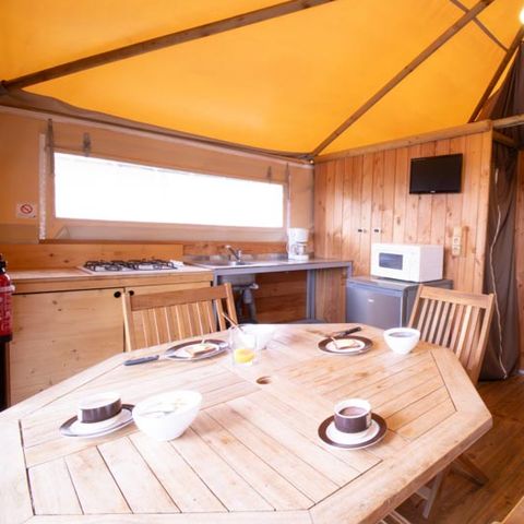 CANVAS AND WOOD TENT 6 people - Lodge ULIA 6 persons