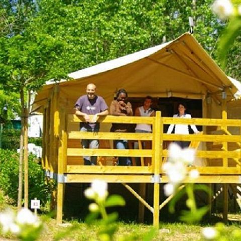 Canvas and wooden tent 6 persons - Lodge ULIA 6 persons