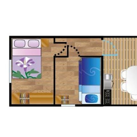 Mobilhome 4 personnes - Mobile-home ALBISTA*** 4 personnes