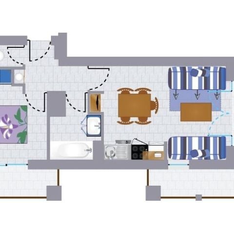 Piso 5 personas - Piso ALIZE 2-5 personas