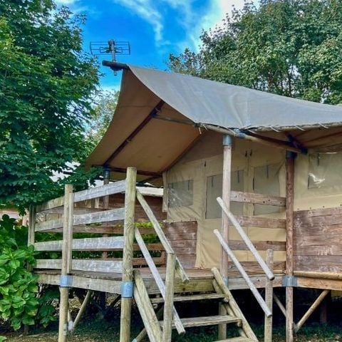 TENDA IN TELA E LEGNO 4 persone - IGUELDO Lodge 4 posti letto