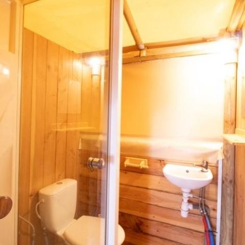 Tente en toile et en bois 4 personnes - Lodge IGUELDO 4 personnes