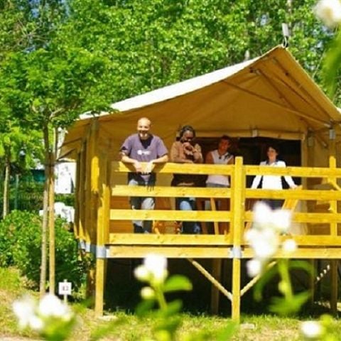 CANVAS AND WOOD TENT 6 people - Lodge ULIA 6 persons