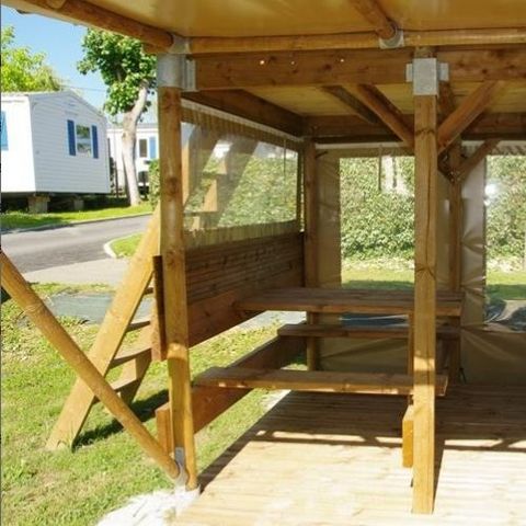 Canvas and wooden tent 2 persons - Lodge LAINA 2 persons