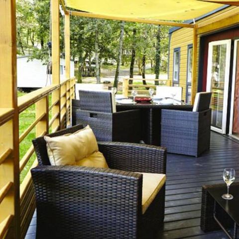 Mobile home 6 persons - Mobil-home | Ultimate | 3 Bedrooms | 6 Pers. | Raised terrace | Air conditioning | TV
