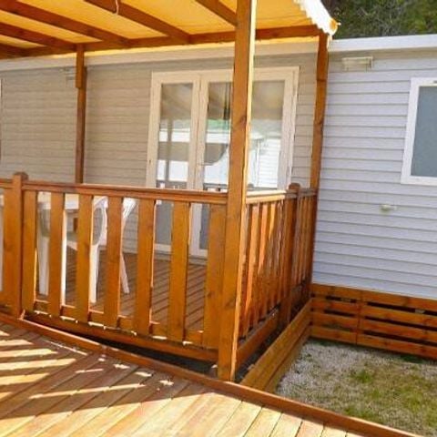 MOBILHOME 4 personnes - Mobil-home PMR | Comfort | 2 Ch. | 4 Pers. | Terrasse surélevée | Clim.