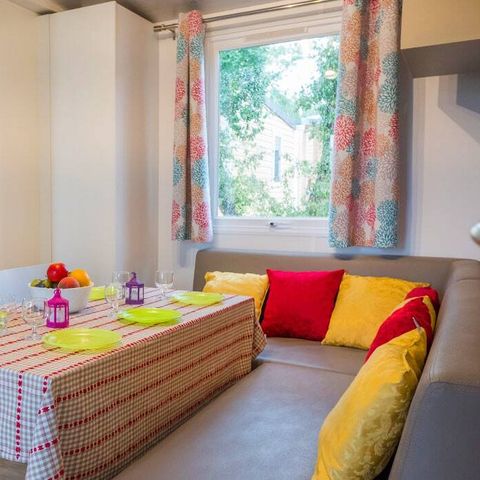 Mobilheim 5 personen - Mobilheim | Comfort | 2 Zi. | 5 Pers. | Erhöhte Terrasse | Clim.