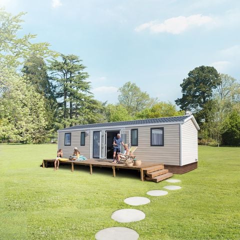 Mobilheim 8 personen - MOBILE - HOME - NIRVANA - QUATTRO - 4 Schlafzimmer - 40m² mit halbüberdachter Terrasse