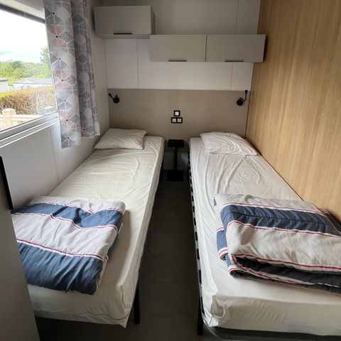 Mobilheim 4 personen - MOBILHEIM SAVANAH 30M² mit halb überdachter Terrasse
