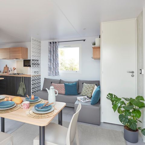 Mobile home 4 persons - MOBIL-HOME SAVANAH 30M² with semi covered terrace