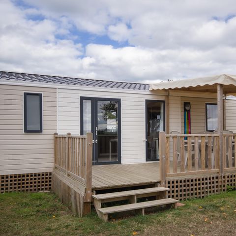 Mobilheim 8 personen - MOBILE HOME NIRVANA 2 - 3 Schlafzimmer 32 M² mit überdachter Terrasse
