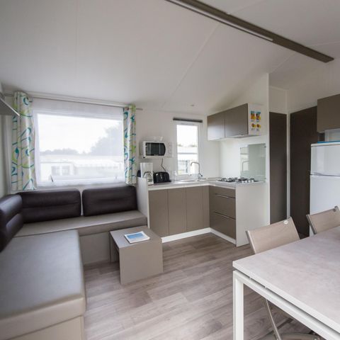 Mobilheim 8 personen - MOBILE HOME NIRVANA 2 - 3 Schlafzimmer 32 M² mit überdachter Terrasse