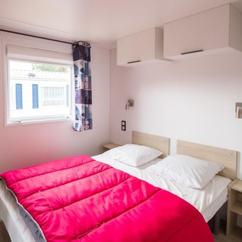 MOBILHOME 6 personnes - MOBILE HOME CARAIBES 3 chambres 40m² avec terrasse semi couverte