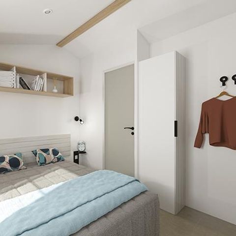 Mobilheim 4 personen - MOBILE HOME NIRVANA DUO 32m² mit halb überdachter Terrasse