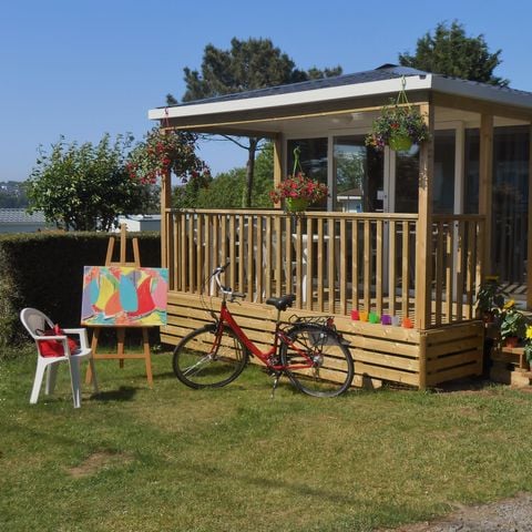 MOBILHOME 4 personnes - MOBILE HOME PANORAMA 25 M² avec terrasse couverte