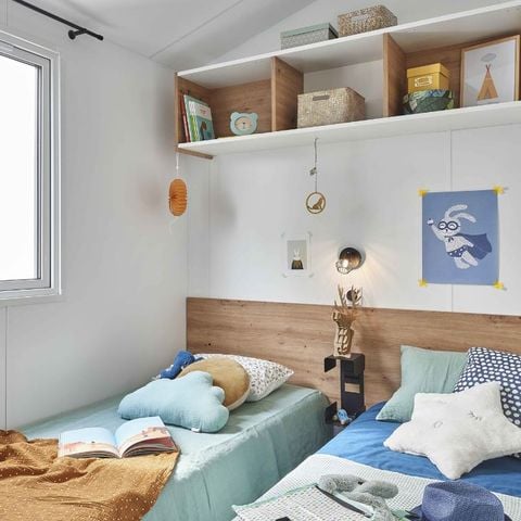 Stacaravan 6 personen - Venezia confort 6 plaatsen 3 slaapkamers TV Afwasmachine Airconditioning