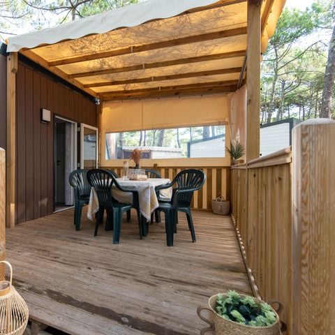 Stacaravan 6 personen - Venezia confort 6 plaatsen 3 slaapkamers TV Afwasmachine Airconditioning