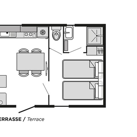 Stacaravan 4 personen - Olbia CONFORT met airconditioning