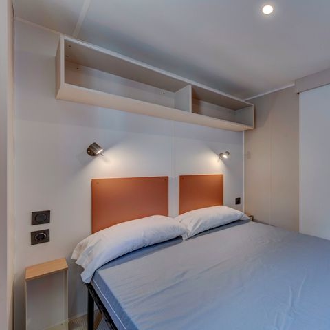 MOBILHOME 6 personas - Comfort XL | 2 Dormitorios | 4/6 Pers | Terraza con alero, no cubierta | Aire acondicionado | TV