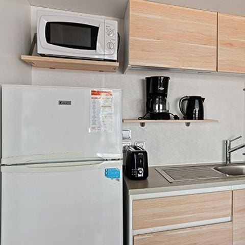 Casa mobile 4 persone - Comfort XL | 2 Camere da letto | 4 Persone | Terrazza rialzata | TV