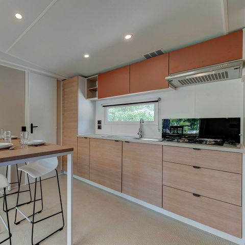 MOBILHOME 6 personas - Comfort XL | 3 Dormitorios | 6 Pers | Terraza elevada | Aire acondicionado | TV