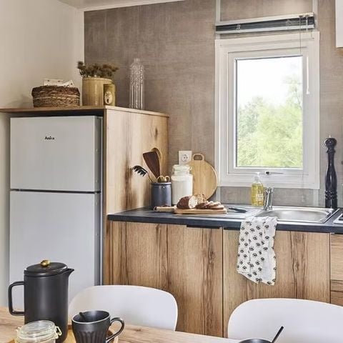 MOBILHOME 6 personas - Confort | 3 Dormitorios | 6 Pers | Terraza elevada | Aire acondicionado