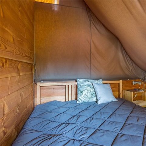 Tente en toile et en bois 4 personnes - Tente Eco Lodge | 2 Ch. | 3/4 Pers. | Sans SDB