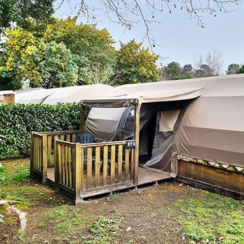 Bungalow toilé 8 personnes - Tente Explorer | 4 Ch. | 6/8 Pers. | Sans SDB