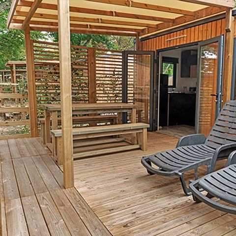 MOBILE HOME 4 people - Ultimate | 2 Bedrooms | 4 Pers | Raised terrace | 2 bathrooms | Air conditioning | TV