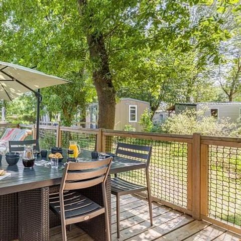 MOBILHOME 6 personas - | Confort | 2 Dormitorios | 4/6 Personas | Terraza individual | Aire acondicionado | TV