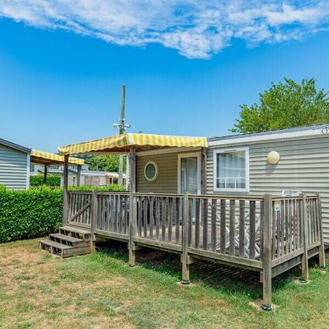 Stacaravan 4 personen - Mobile-home | Comfort | 2 Slaapkamers | 4 Pers | Overdekt terras | 1 Badkamer | Airconditioning | TV