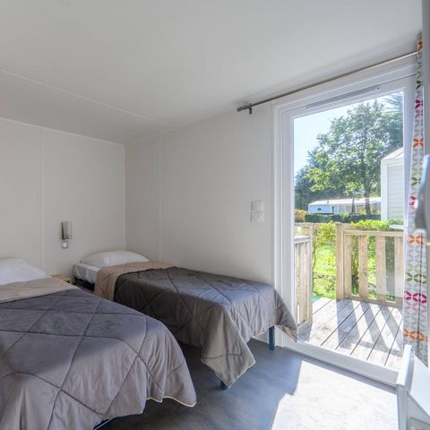 Mobilhome 6 personnes - Mobil-home | Comfort | 3 Ch. | 6 Pers. | Terrasse couverte | 1 SDB | Clim. | TV
