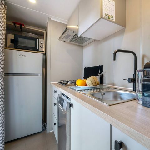 Mobilhome 6 personnes - Mobil-home | Comfort | 3 Ch. | 6 Pers. | Terrasse couverte | 1 SDB | Clim.