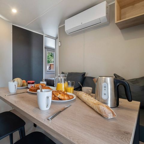Mobilhome 6 personnes - Mobil-home | Comfort | 3 Ch. | 6 Pers. | Terrasse couverte | 1 SDB | Clim. | TV