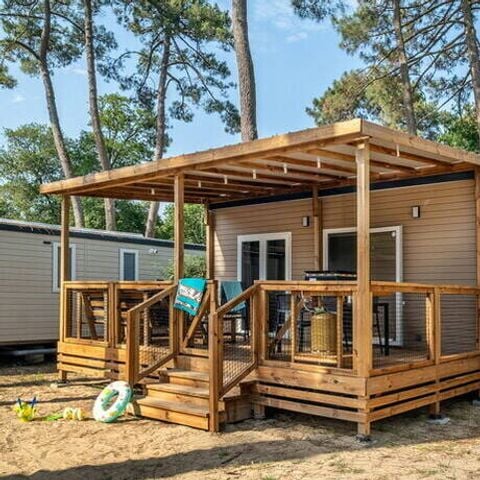 Stacaravan 6 personen - Mobile-home | Comfort | 3 Slaapkamers | 6 Pers | Overdekt terras | 1 Badkamer | Airconditioning | TV