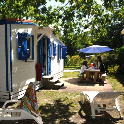 Chalet 4 personen - Hout 2 kamers (ZATERDAG/ZATERDAG)