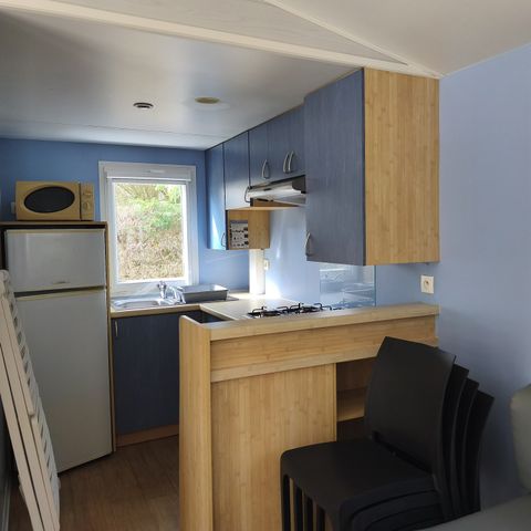 MOBILHOME 4 personas - 30m² - 2 habitaciones - n° 33 Terraza cubierta de SÁBADO a SÁBADO