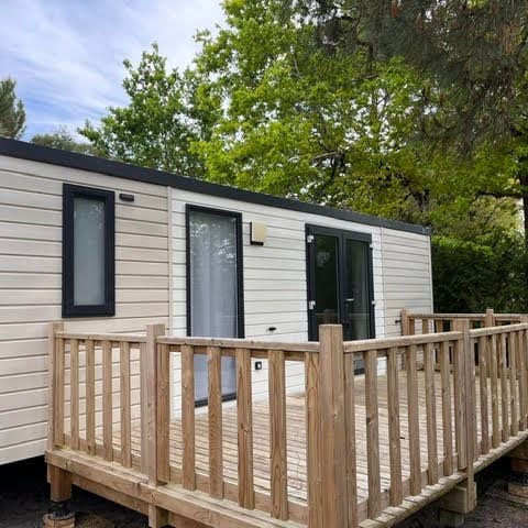 MOBILHOME 4 personnes - Mobilhome 31 m² 2 chambres n° 80 Terrasse couverte, climatisé, 2/4 Pers Samedi - Samedi