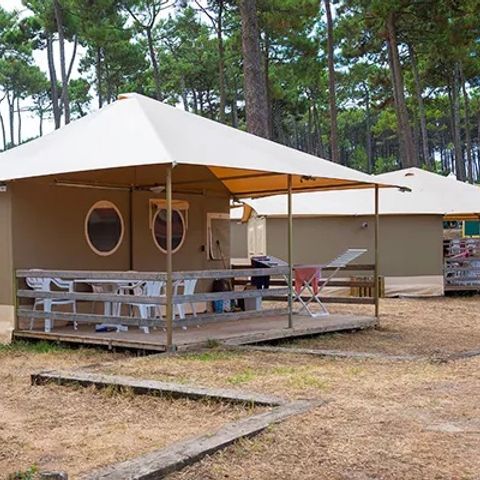 TIENDA DE LONA Y MADERA 5 personas - Logia LG5S