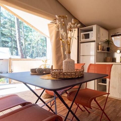 TENTE TOILE ET BOIS 4 personnes - Lodge Maasai