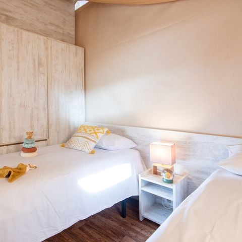 TENTE TOILE ET BOIS 4 personnes - Lodge Maasai