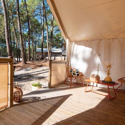 Canvas and wooden tent 4 persons - Maasai Lodge