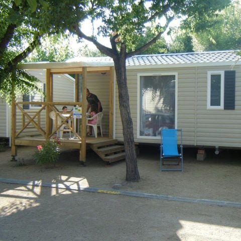 MOBILHOME 4 personas - 2 dormitorios terraza-semi cubierta TV aire acondicionado