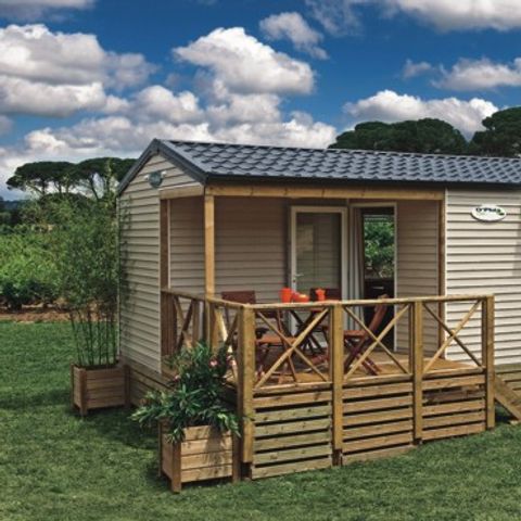 Stacaravan 6 personen - 4/6 persoons stacaravan met airconditioning