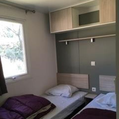 Stacaravan 6 personen - COQUELICOT 3 slaapkamers met airconditioning en TV