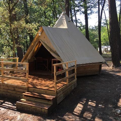 Accommodatie 4 personen - TIPI 2 kamers zonder sanitair
