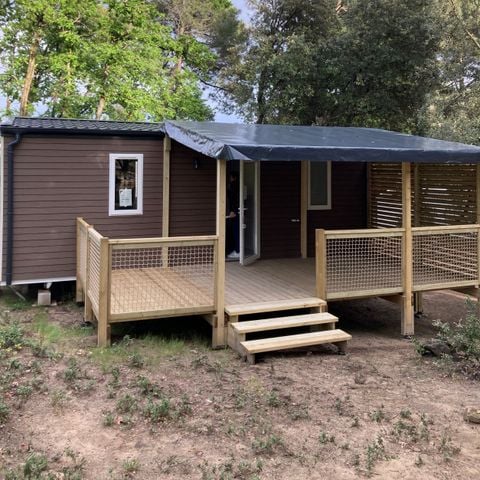 Mobilheim 4 personen - PREMIUM MONTSEREIN Klimatisiert- 2 Zimmer+ Geschirrspüler + TV (2 Erwachsene max+2 Kinder)