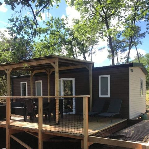 Stacaravan 6 personen - PREMIUM MONTMIRAIL Airconditioning- 3 slaapkamers + vaatwasser + TV (4 volwassenen max+2 kinderen)