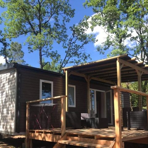 BUNGALOW 6 personnes - PREMIUM MONTMIRAIL Climatisé- 3 chambres + lave-vaisselle + TV (4 adultes max+2 enfants)